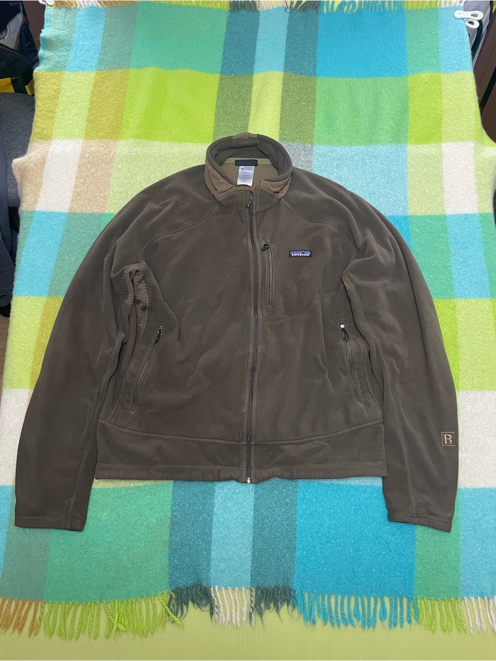Vintage Patagonia Regulator R4 Brown Full Zip Fleece Jacket Men’s